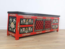 Yajutang Credenza in stile tibetano, realizzata a mano e dipinta a mano