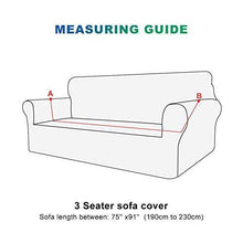 Sinoeem Copridivano Elasticizzato Fodera per Divano con Corda Fissa per 1/2/3/4 posti, Sofa Mobili Protettore Copertura Divano Antiscivolo con 2 federe per Cuscini (Blu Navy, 3 Posti) - Arredi Casa
