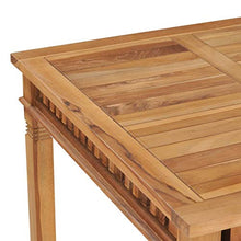 FAMIROSA Tavolo da Pranzo per Giardino 80x80x80 cm in Massello di Teak