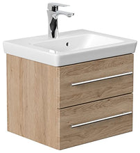 Mobile bagno con lavabo Villeroy & Boch Subway 2.0 50cm rovere chiaro