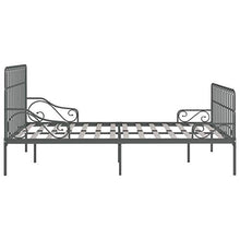 SKM Giroletto con Doghe Grigio in Metallo 200x200 cm