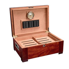 XZJJZ Umidificatore con umidificatore e igrometro - Viaggi Portatile Pino Grande capacità a Due Cigar Cabinet