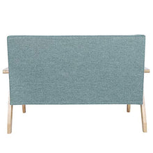 Divano relax a 2 posti, poltrona di Reception con bracciolo, divano lounge a casa, per soggiorno, ufficio, terrazza, 61 x 113,6 x 73,5 cm