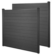 Mendler Frangivento 2X Pannelli Privacy Sarthe WPC 376cm Antracite