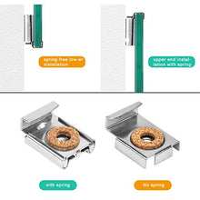 2 Set / 8 Pezzi Clip per Specchio , Clip e Accessori per Specchi, Clip per Staffe Specchi a Molla, Clip Vetro a Specchio con Viti per Muro, Bagno, Cucina, Hotel