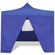 vidaXL Tenda da Giardino Pieghevole Impermeabile Blu 3x3 m con 4 Pareti Gazebo