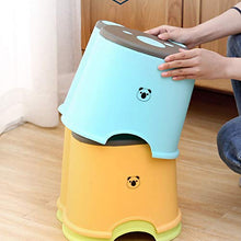 STKASE® Sgabello Antiscivolo Progettato Appositamente per I Bambini, con 2 Scalini, Sgabello da Pediera per Bambini, Sedile per Addestramento per WC, Sgabello per Bambini in Bagno,Giallo