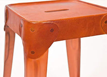 Links - Urban A21 - Set 4 sgabelli. Dim: 35x35x45 h cm. Col: Marrone. Mat: Metallo.