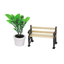 Uteruik 1/24 - Panca per giardino, villaggio e giardino, in miniatura, stile A