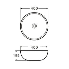 Inserto in ceramica per lavabo rotondo Highline opaco, 40 cm