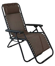 Dimaplast2000 Relax Greek Zero Gravity Sdraio Reclinabile Pieghevole, Marrone, 90x66x110 cm