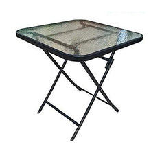 SCDXJ Pezzi Tavolino da Giardino Pieghevoli, Mobili da Esterno per Giardino,Terrazza e Balcone,A-70cm*70cm-Square