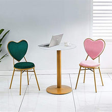 YXFW Dressing Sgabello Sala da Pranzo Lounge Chair con Metallo Leg Schienale Dressing Table Sgabello con Flanella Cuscino (Color : Silver)