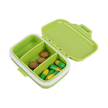 2 portapillole organizer in plastica per pillole, dispenser per tablet, 3 scomparti