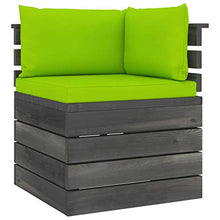 FAMIROSA Set Divani da Giardino su Pallet 7 pz con Cuscini Massello Pino-1982