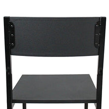 yelloo Set 2 SGABELLI Angolo Bar ARREDO SEDIE Cucina Salotto Colore Nero MOD. LIGNANO
