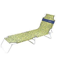 Pierre Cardin, Verde, Linea Aruba, Lettino con Strasburgo, Mare Giardino Piscina, 188x55x24 cm