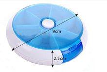BIAOZH-Button Rotary Kit Portatile 7 griglia Box Drug Separati.