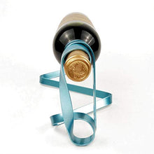 Supporto decorativo per bottiglie di vino, con nastro di ferro