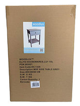woodluv Comodino con mensola, tavolino da salotto, colore: Grigio