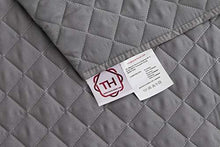 Textilhome - Salvadivano Trapuntato Copridivano Malu 3 posti Reversibile. Colore Grey - Arredi Casa