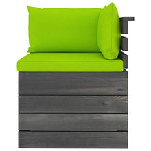 vidaXL Divano da Giardino 4 Posti su Pallet con Cuscini Massello Pino