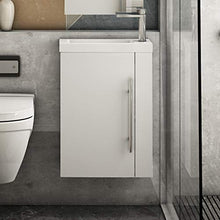Mobili Bagno Bianco 45 cm Lavabo con Mobile Soft-Close Funzione Servizi igienici, bagni