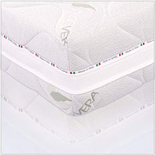AILIME SRL Materasso Memory Singolo 80X190X26 CM SFODERABILE in Aloe Vera Ortopedico Dispositivo Medico Prime