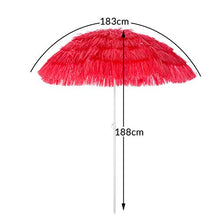 Kingsleeve Ombrellone da Spiaggia Hawaii Ø 160cm Altezza 180 cm inclinabile e regolabile in altezza