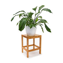 Relaxdays Sgabello, 40 X 28 X 32 cm, bambù, Marrone