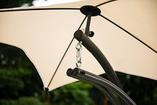 KitGarden Dondolo Beige da Giardino a 1 Posto, 195 x 103 x 200 cm, Dream