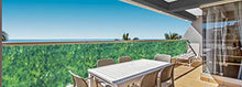 Deco4Me - Telo Protettivo per Balcone, 90 x 300 cm, Colore: Verde