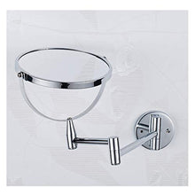 Specchio a Parete, Specchio for Trucco Pieghevole in Metallo, Specchio in Alluminio a Parete monofacciale for Bagno, Home Hotel Moda