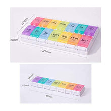 Pillola Box 7 Giorno Am Pm Organizzatore Settimanale Medicina Vitamina Capsule Supplementi Colorato 2time1day Col