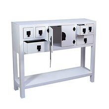 Vidal Regalos Mobile da ingresso o ingresso in legno, stile retrò, bianco, 95 cm