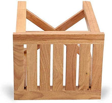 NZDY Home Essentials, Solido Antiscivolo Stabile Sgabello da Bagno in Legno, Sgabelli da Doccia Panca Sedia da Bagno Max 150 Kg,un,42 * 34 * 45 cm