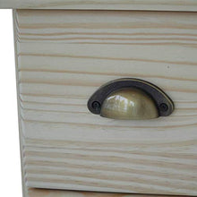 Générique - Cassettiera a 5 cassetti, in pino grezzo