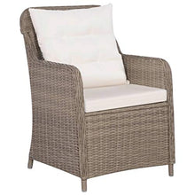 SKM Set da Pranzo da Giardino 11 pz in Polyrattan
