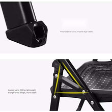 JCXOZ-Sedia Pieghevole Sedie Pieghevoli, Sedia di Svago sofà Esterno Pieghevole Sedia Nero Adatto Heavy Duty Sedia da Ufficio for Interni Esterni