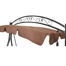 DNNAL Aliante Altalena all'aperto, Patio Swing SED Sedia da Esterno Swing Sedia in Ferro Trio Arredamento da Giardino