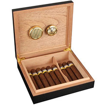 ZYING Con Pannello Frontale Digitale igrometro e umidificatore Cigar Humidor - di Alta qualità Cedar Cigar Idratante