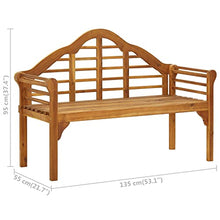 vidaXL Panchina da Giardino con Cuscino 135 cm in Massello d'Acacia