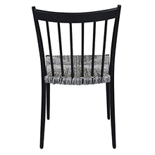 Sedia Martinica nera in alluminio, da 46x87x56 cm Nero