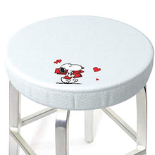 Snoopy - Coprisgabello rotondo per sedia da bar, lavabile, elastico, per sgabelli rotondi da 35,6 cm