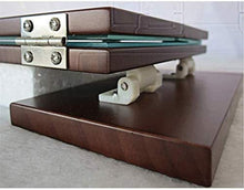 Specchio Tableop Tri-Fold Vanity Legno Desktop Trucco per Il Trucco Mirror Incisione retrò HD Mirror