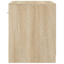 vidaXL 2X Comodini con Cassetto Rovere Mobiletto Mobile di Arredo Armadietto