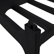 Mensola portabottiglie fino a 6 bottiglie, Impilabile, Plastica resistente (PP), 60 x 28 x 14 cm, Nero