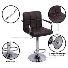 ZHTX Girevole Kitchen Bar Sgabello Sedia con braccioli e Cuscino contatore Altezza Sgabello Girevole Regolabile Bar Stool (Color : Black)