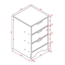 ZhuFengshop Comodino Comodino con Cassetti, Armadio di Grandi Dimensioni Cabinetwood Comodino Side Table