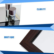LHQ-HQ - Specchio da pavimento per scarpe con bordo a specchio, colore: marrone